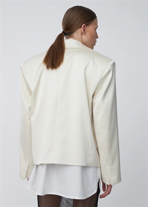 Heavy sateen blazer Ivory Stella Nova